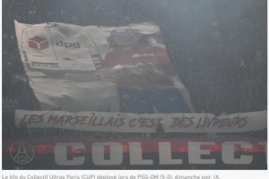 巴黎球迷嘲讽马赛人是送快递的，快递公司谴责其恶劣影响