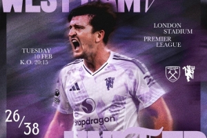 冲击五连胜！曼联发布对阵西汉姆海报，马奎尔单人出镜