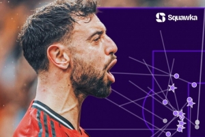 B费上赛季英超创造16次重大机会，本赛季已17次且少踢1127分钟